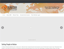 Tablet Screenshot of inmotionministries.org